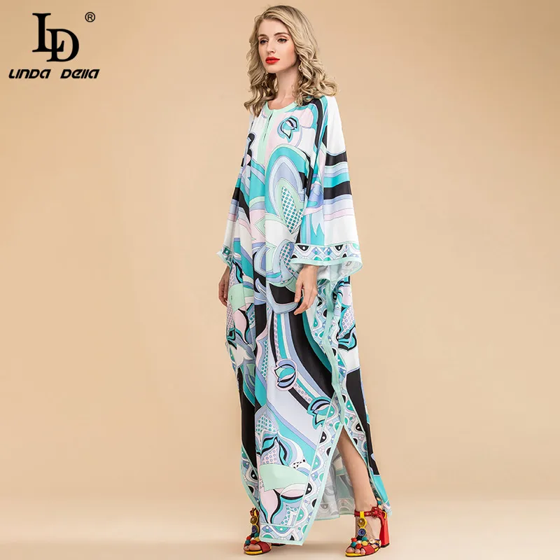 LD LINDA DELLA Autumn Bohemian Maxi Dress Plus