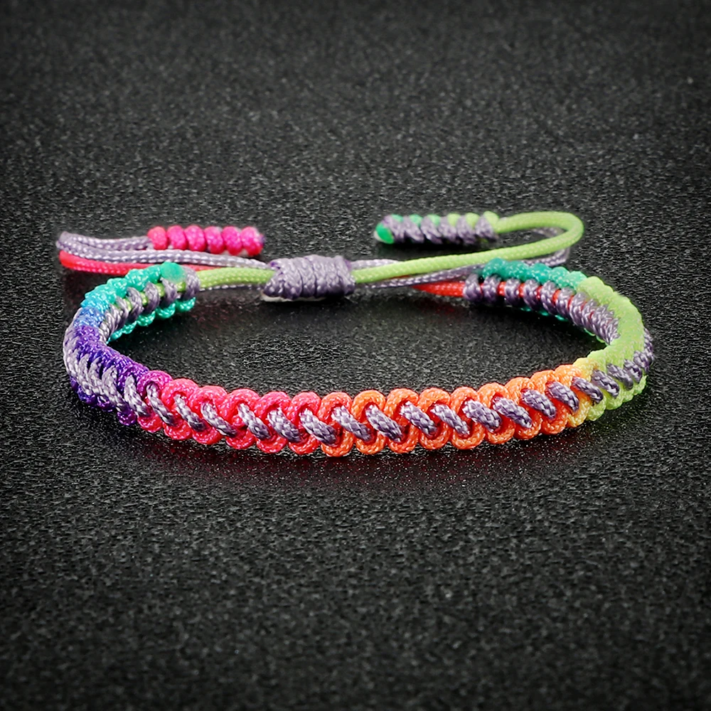 Hand Braided Colorful Bracelets String Women Men Bracelet Fashion Couple  Friendship Gradient Boho Jewelry Wholesale/dropshipping - Bracelets -  AliExpress