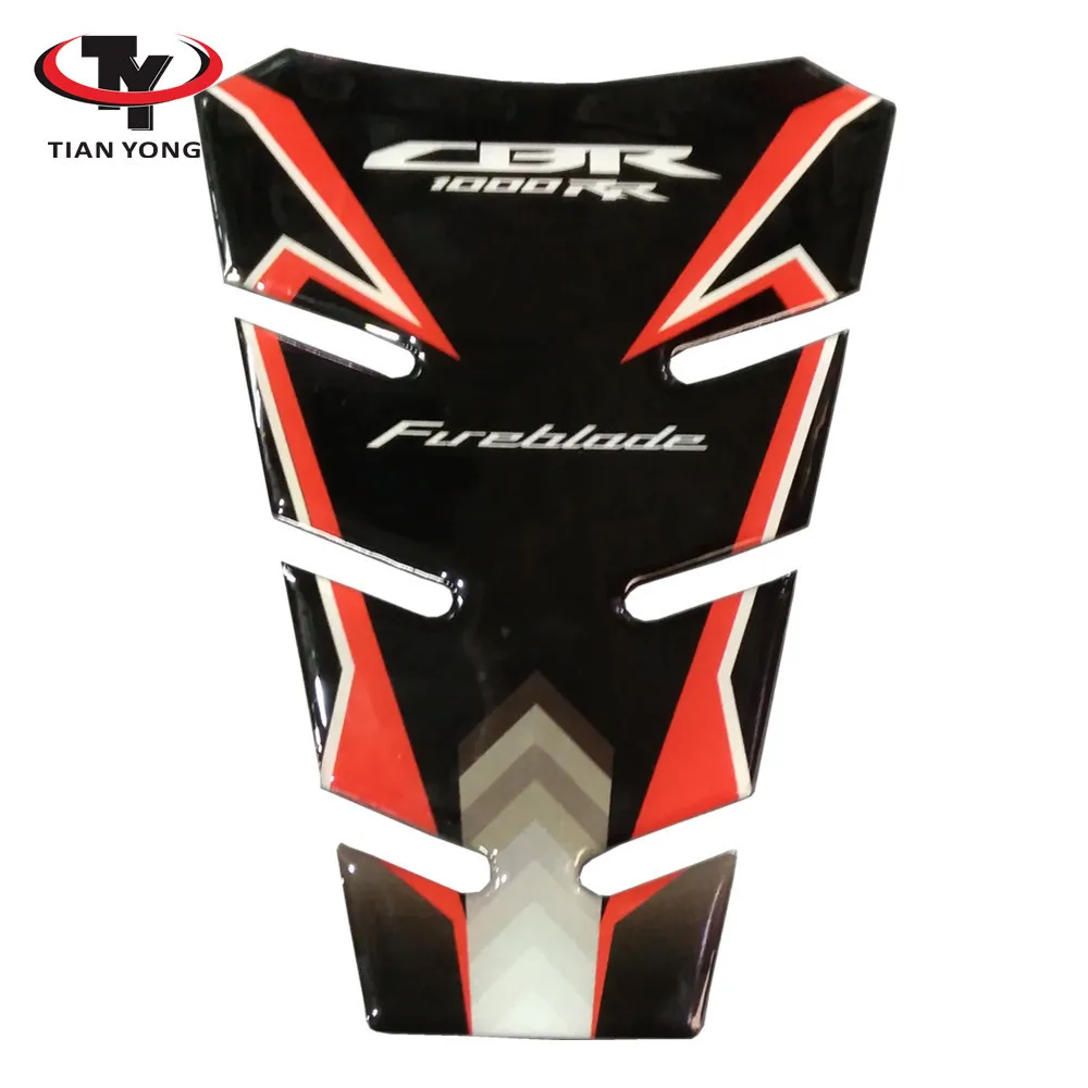 Мотоцикл для Honda CBR1000RR CBR1000 RR CBR 1000 Танк Pad 3D Смола общего назначения Наклейка декоративная защита рыбья кость - Цвет: Style 1