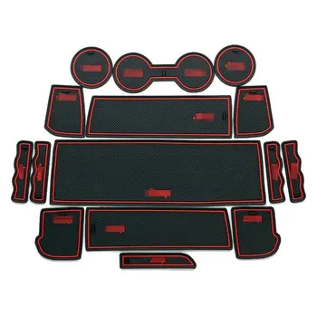 

For Jeep Compass 2014 High Quality Interior Non-slip Door Cup Holder Rubber Mats