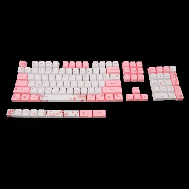 

OEM PBT Cherry Blossom Keycap Mechanical Keyboard Keycaps Dye-Sublimation Keycap