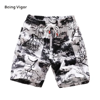 

Men Casual Shorts With Drawstring Sport Shorts full printed for mens Hip Hop Streetwear summer new 2019