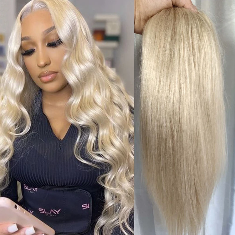 BYMC-Peluca de cabello humano con Clip para mujer, tupé con corona de Color, indio, Remy, para cabello fino, n. ° 613