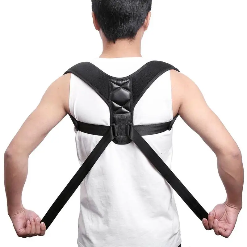 

Women Men Posture Corrector Brace Support Belt Adjustable Clavicle Spine Lumbar Back Shoulder Posture Corrector Belt Brace