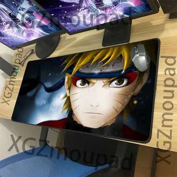 

XGZ Popular Animation Naruto Custom Mega Game Mouse Pad Black Exquisite Lock Edge Computer Table Mat Natural Rubber Non-slip