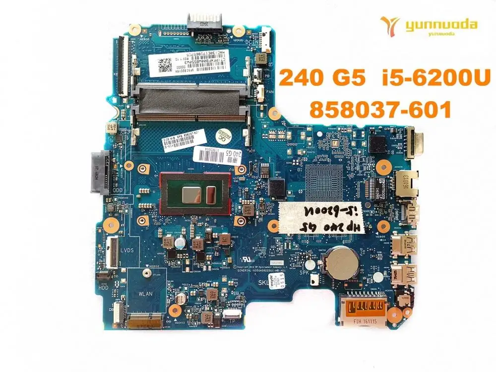 lower price Original for HP 250 G4 laptop motherboard 240 G5 i5-6200U 858037-601 tested good free shipping