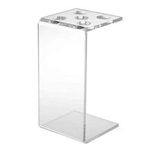 Ножницы держатель коробка Профессиональные парикмахерские расчески зажимы Органайзер стойка для Волос Стилист акриловый прозрачный Быстрая