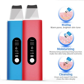 

Ultrasonic Skin Scrubber Deep Face Cleaning Machine Peeling Shovel Face Skin Scrubber Lift Machine Facial Pore Cleaner
