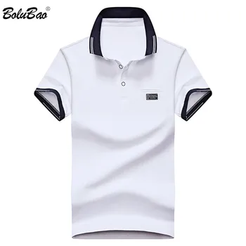 

BOLUBAO Brand Men Casual Polo Shirts Tops Summer New Men's Elastic Lapel Polo Shirt Thin Short Sleeve Polo Shirt Male