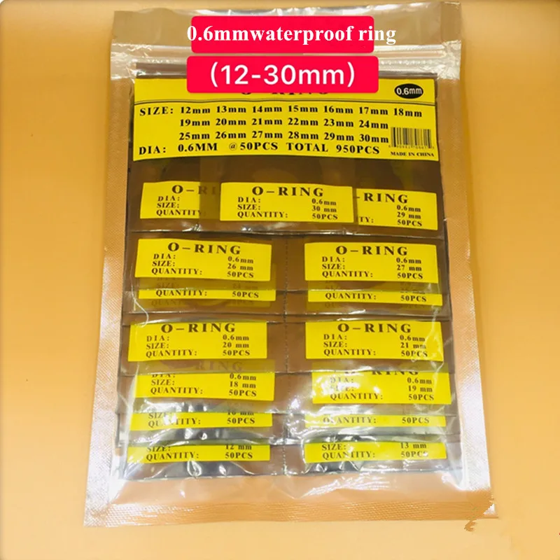 500-900Pcs Watch accessories Watch waterproof ring Watch seal ring /Watch rubber seal ring / Watch back cover waterproof ring