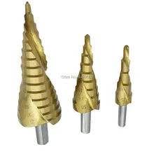 

3pcs Step Drill Bit 4-32mm 4-20mm 4-12mm for Metal Steel Wood Aluminum Alloy Insulation Boards Drilling