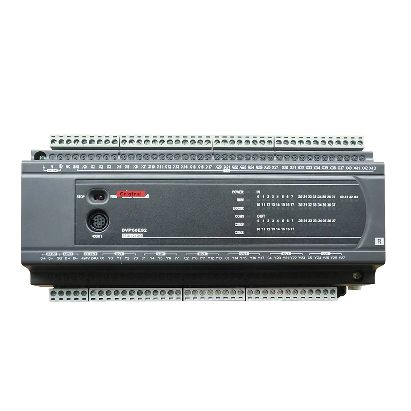 Оригинальный контроллер Delta PLC DVP60ES200R ES2 серии 100-240VAC 36DI 24DO релейный выход в коробке