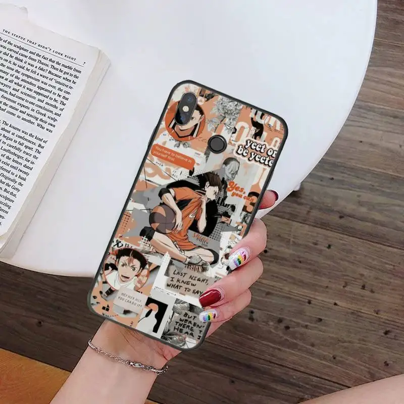 best phone cases for xiaomi haikyuu Japan anime volleyball Phone Case Cover For Xiaomi Redmi Note 4 4x 5 6 7 8 pro S2 PLUS 6A PRO funda hull coque shell xiaomi leather case color