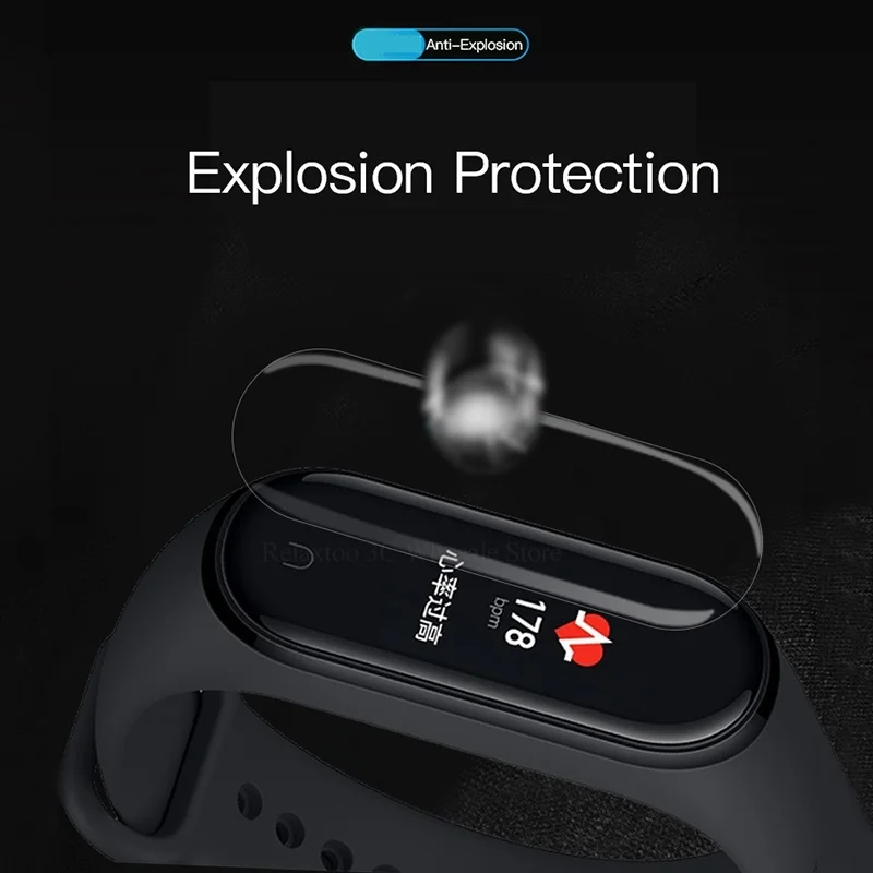 Мягкая защитная пленка для Xiaomi Mi Band 4 MiBand 3 2 Гидрогелевая Защитная браслета на