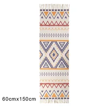 Хлопок и лен ковер Бохо коврик домашняя спальня пол дверь прикроватный коврик одеяло с кисточками DC156