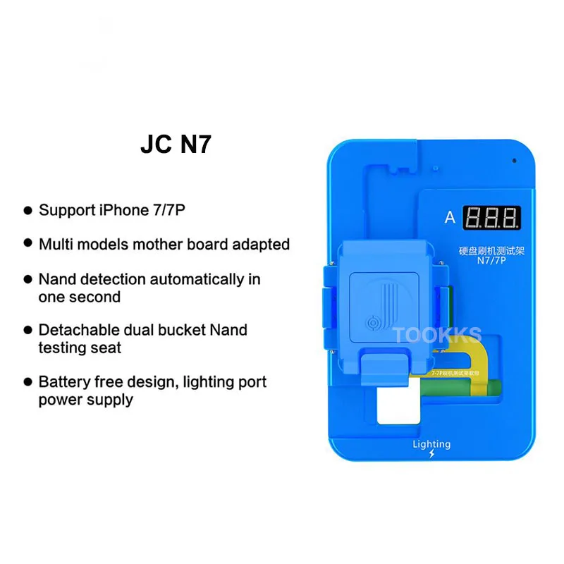 JC NAND Жесткий Диск щетка тестер N7 N8 NX для iPhone X/XS/XSMAX 7 7P 8 8P HDD Чистка тестирование