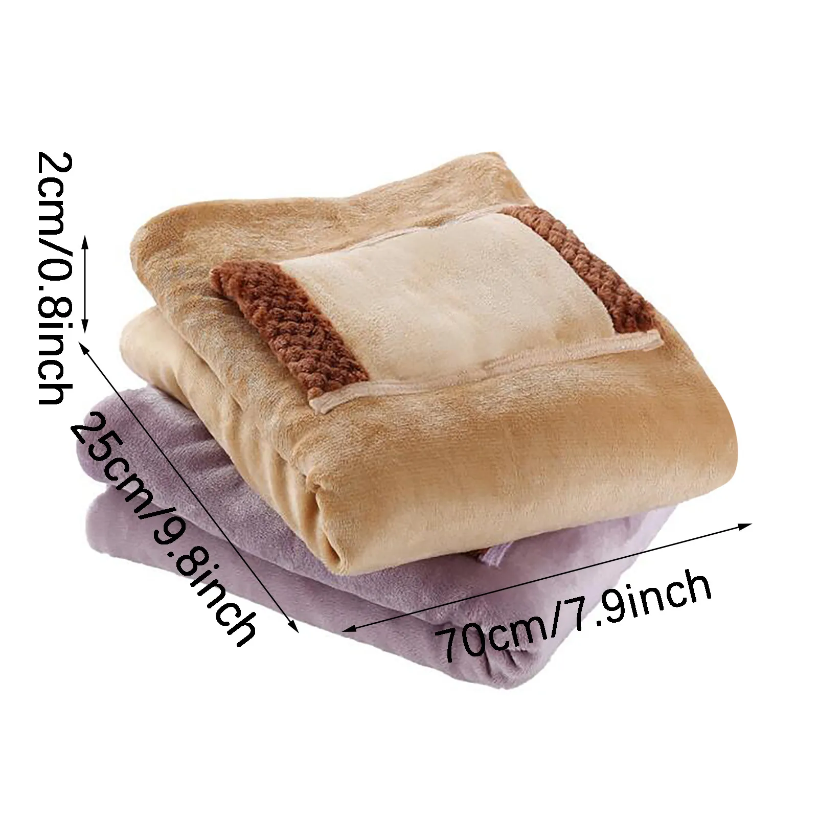 60*80cm Usb Electric Soft Plush Portable For Sofa Bed Blanket Flannel Throw Blanket Shawl Winter Warm Thermostat USB Heating