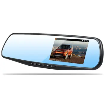 

New 4.3 Inch Driving Recorder Hd 1080P Night Vision Rearview Mirror Driving Recorder Reversing Image 1 Set