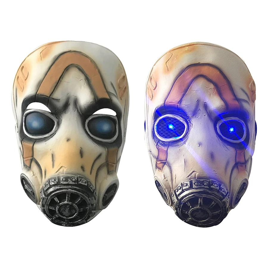 

2019 Game Borderlands 3 Psycho Cosplay Full Face Latex Mask Halloween Cosplay Props LED/No LED 2 Types Wholesale