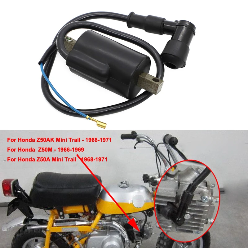 Катушка зажигания с Кепки 64 мм катушка Длина 6В для Honda Z50AK Z50A Z50 Z50M мини Trail 1968 1969 1970