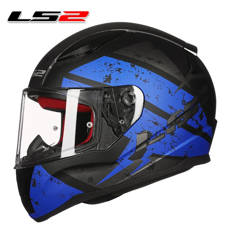 Deadbolt Blue LS2 FF353 гоночный Полнолицевой мотоциклетный шлем Capacete Casco Moto cask руля туристические шлемы caski Motocyklowe - Цвет: Deadbolt Blue