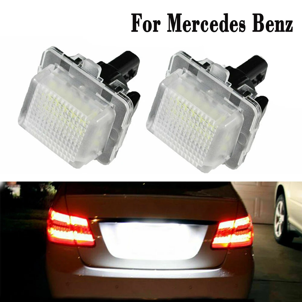 2 Pcs Canbus LED Car Number License Plate Light Assembly Auto Lamp