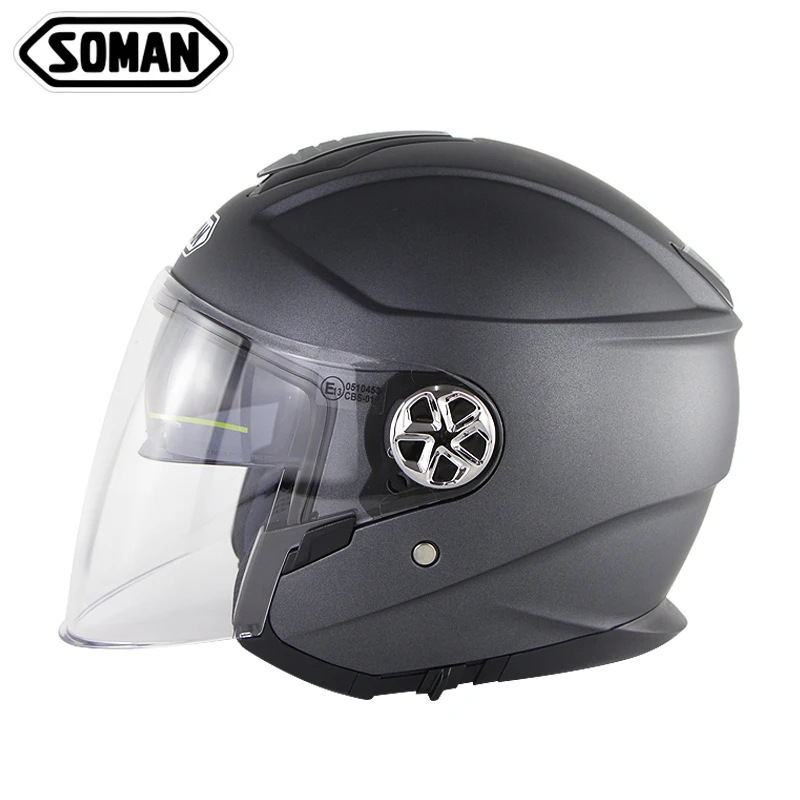 Шлем половина лица Dot Ece Casco поглощение пота Casco пробный откидной шлем Casque модульный Casco Moto интеграл Porta Casco Halmet - Цвет: Matte Grey