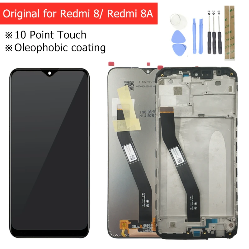 Для Xiaomi Redmi 8/Redmi 8A ЖК-дисплей 6,2" сенсорный экран дигитайзер с рамкой ЖК-дисплей запасные части