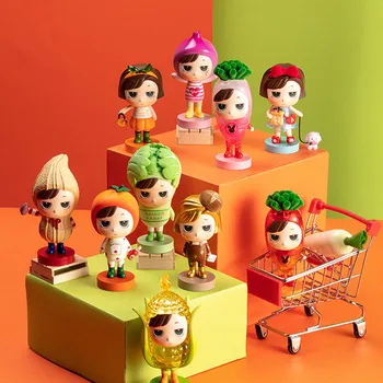 

Cartoon Little Amber Blind Box Hand-made PVC Toys Cute Gift Doll Desktop Decoration