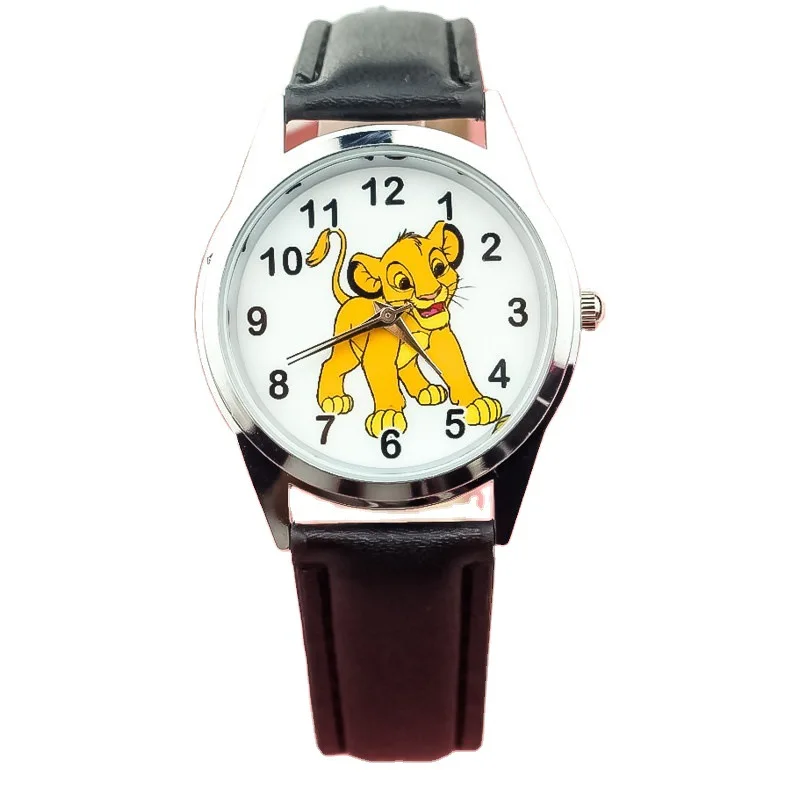 Disney Cartoons The Lion King Series Simba Children's watch Anime Analog Quartz Watch Boy Student gift | Наручные часы
