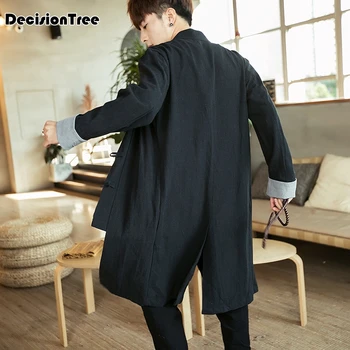 

2020 traditional chinese style embroidery dragon hanfu blouse wu tang suit men kung fu t shirts tops jackets cheongsam year coat