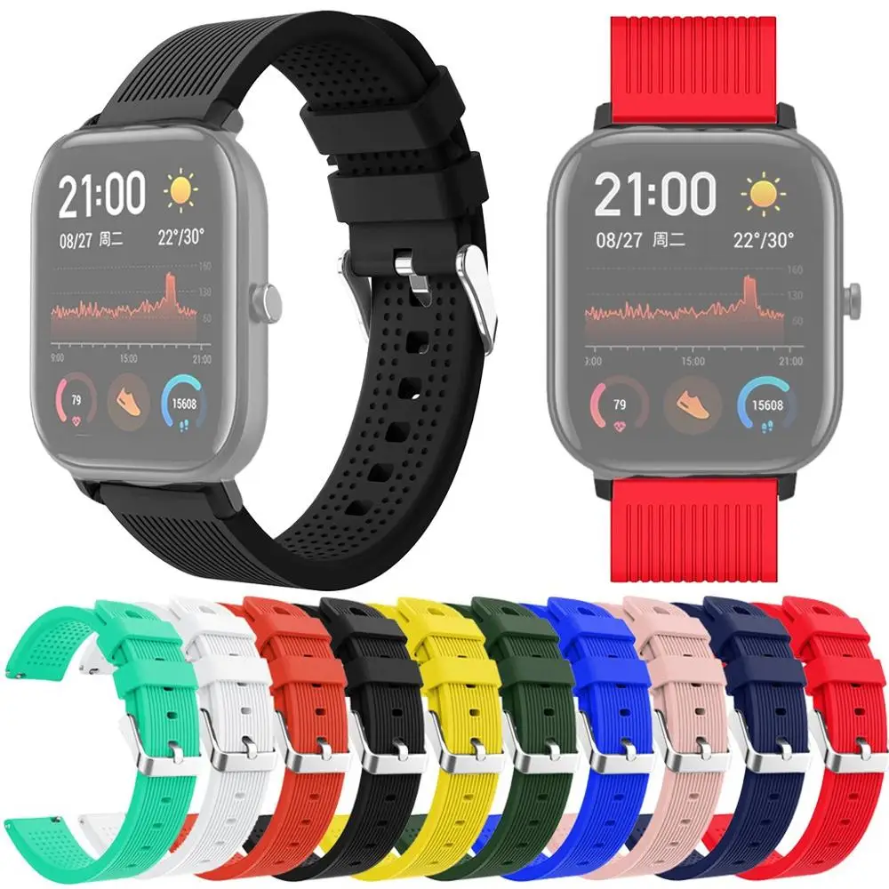 Спортивный мягкий силиконовый аксессуар ремешок для часов Wirstband Huami Amazfit GTS модный
