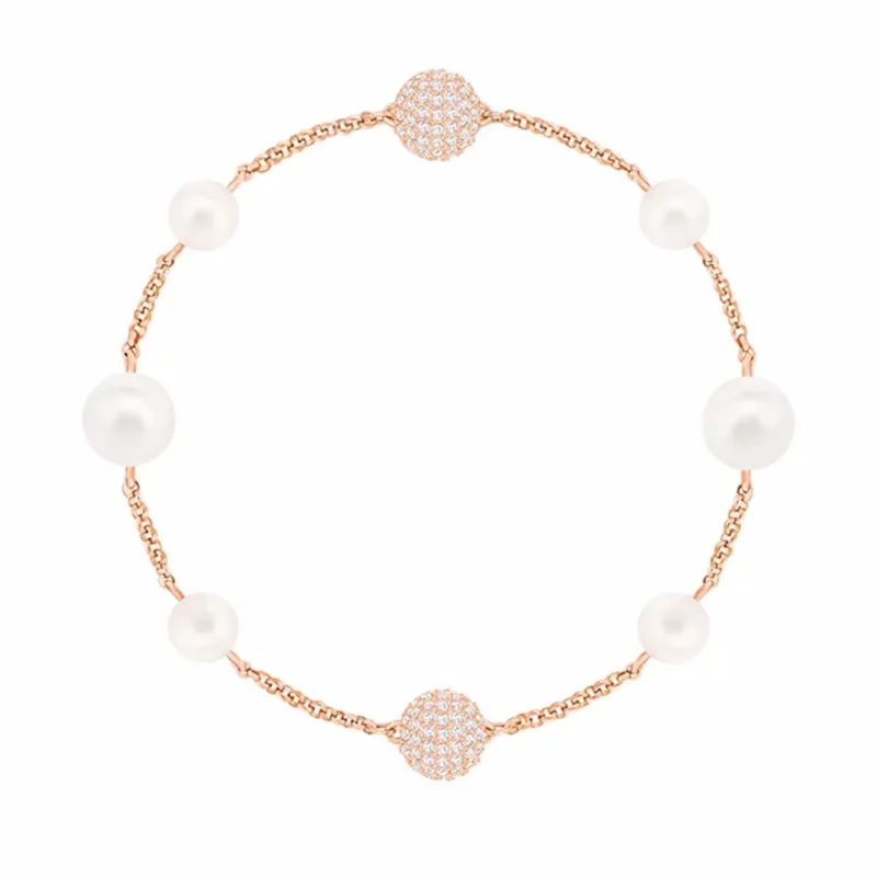 Микро инкрустированные высокого класса магнитная пряжка жемчужный браслет, модный, простой и красивый для женщин