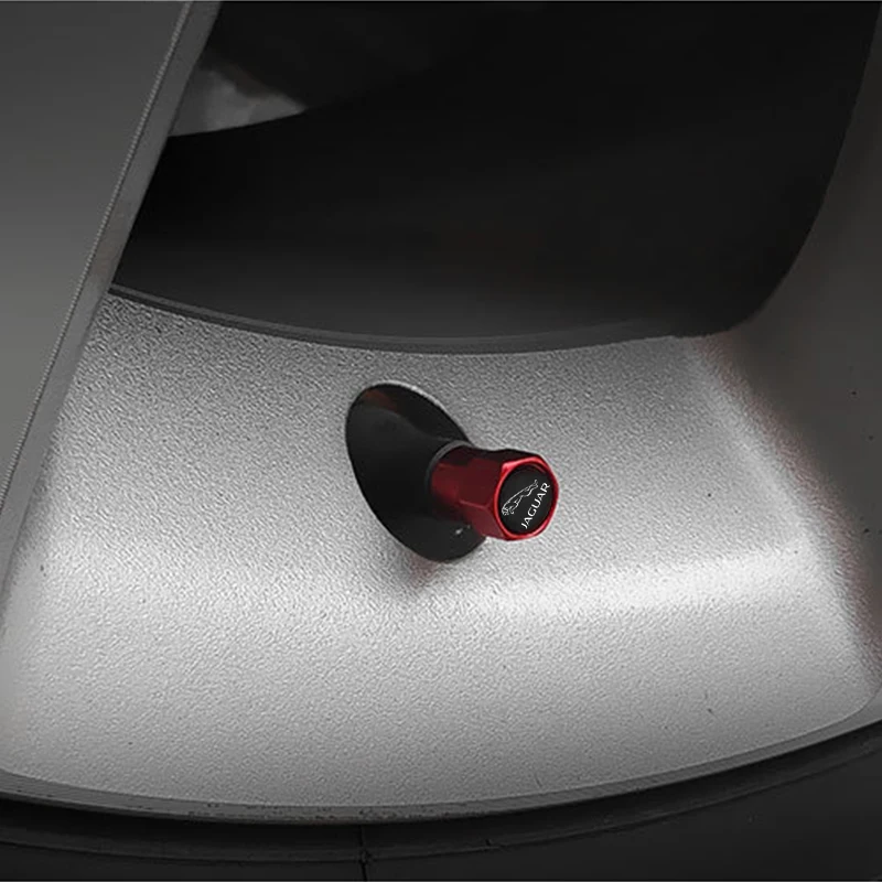 4pcs/Set Metal Car Wheel Tire Valve Caps For Jaguar XF XJ F-Type E-Type F-Pace E-Pace X-Type S-Type XKR Auto Styling Accessories