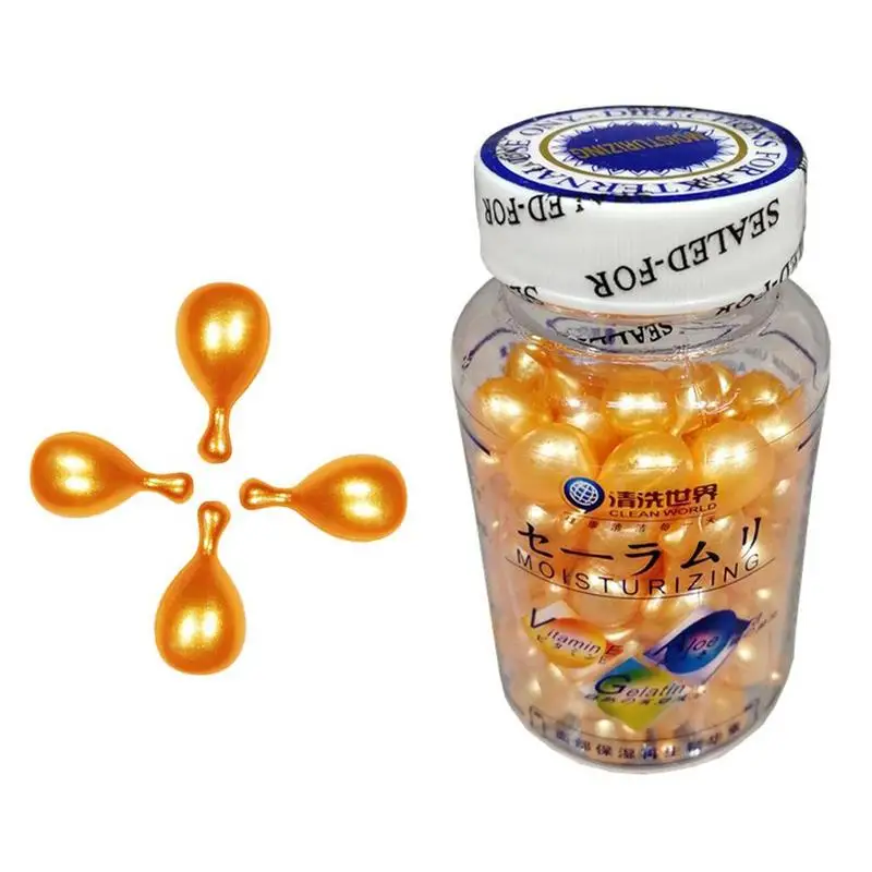 

1 Bottle Vitamin E Essence Capsules Serum Spot Acne Remove Whitening Cream Essence Capsule