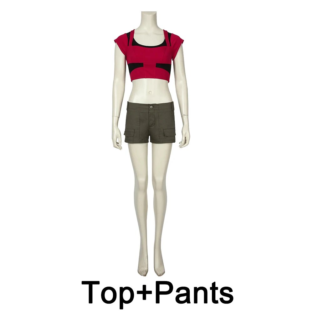 Рубиновый круглый дом костюм косплей Jumanji - Цвет: Top Pants