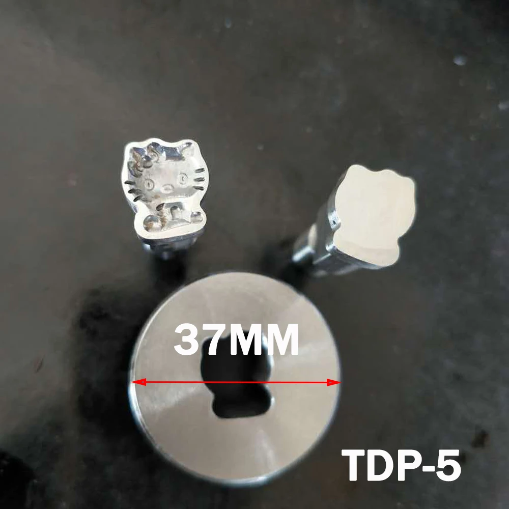 SWANSOFT 1.5 ton 5 ton 6 ton single punch tablet machine TDP series special-shaped mold oval polygon DIY mold customized