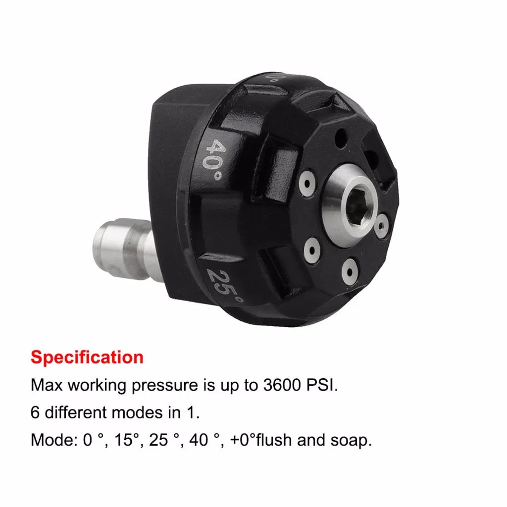 Лучшие продажи 2019 продуктов насадки для мойки давления, 6 в 1 переключение, 1/4 дюйма быстрое подключение, 4000 фунтов/кв. дюйм Поддержка