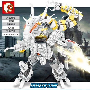 

Genuine licensing Ultraman Galactron Monster model Building Blocks Bricks Model toy sembo 108623