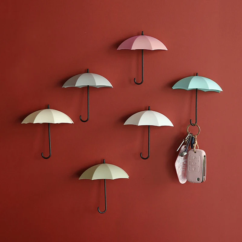 3 шт. крючок для зонтика без перфорации мелкого мусора ключей маркировки стеллаж