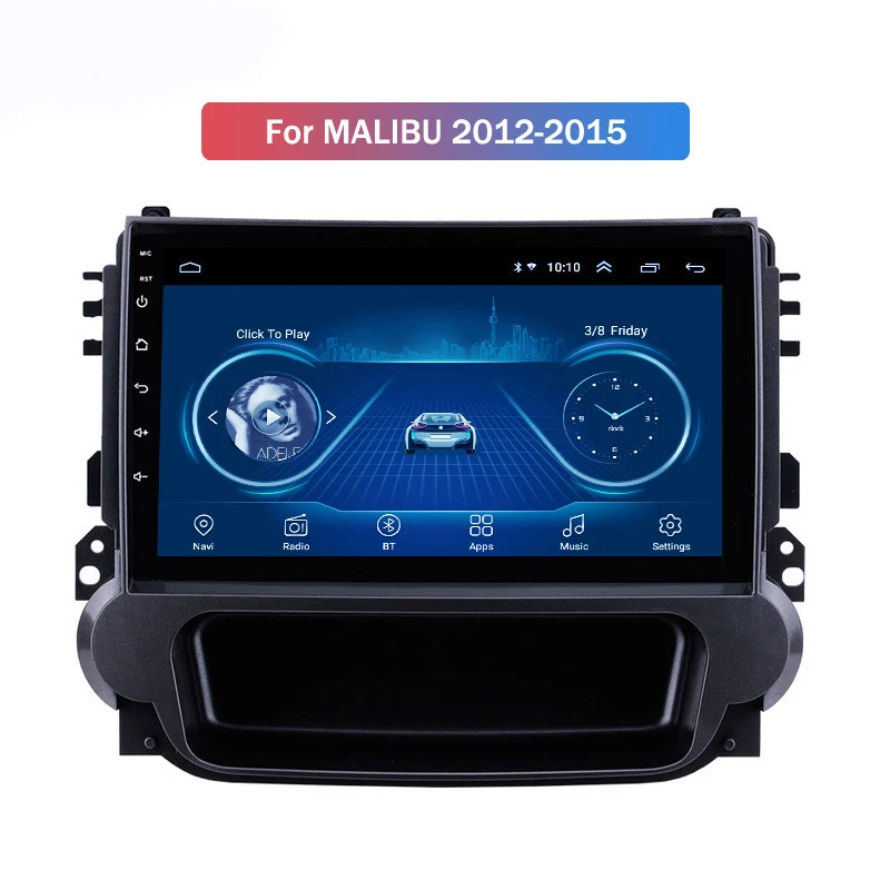 Автомагнитола на Android 9 универсальный мультимедийный видеоплеер с большим