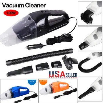 

Car Vacuum Cleaner 120W For Auto Mini Hand Held Wet Dry Small Portable 12 V