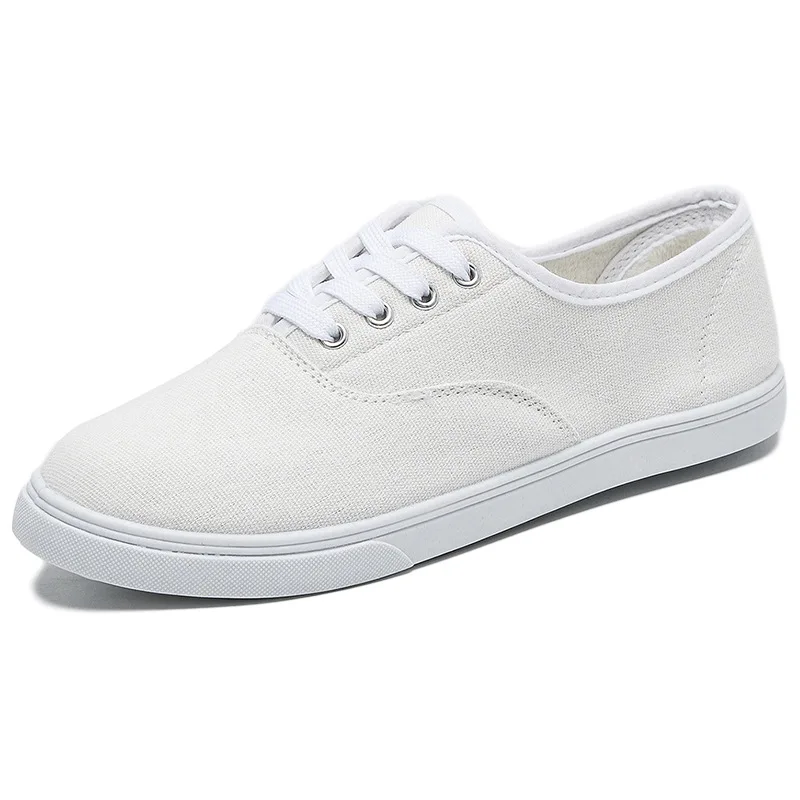 Super Light Sports White Shoes Women Breathable Canvas Sneakers Black Shoes For Basket Femme Ultralight Casual Sneaker 1679