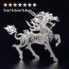 Microworld Steel Warcraft Styling Puzzle Blazing Kirin Animal Model Desktop Decoration Toy Souvenir Gift 3D DIY Puzzle For Child 2