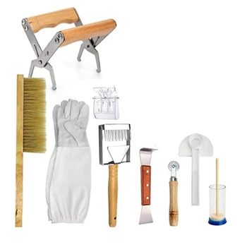 

Beekeeping Honey Tool Kit Beekeeping Starter Kit Set of 9 Beekeeping Equipment Supplies