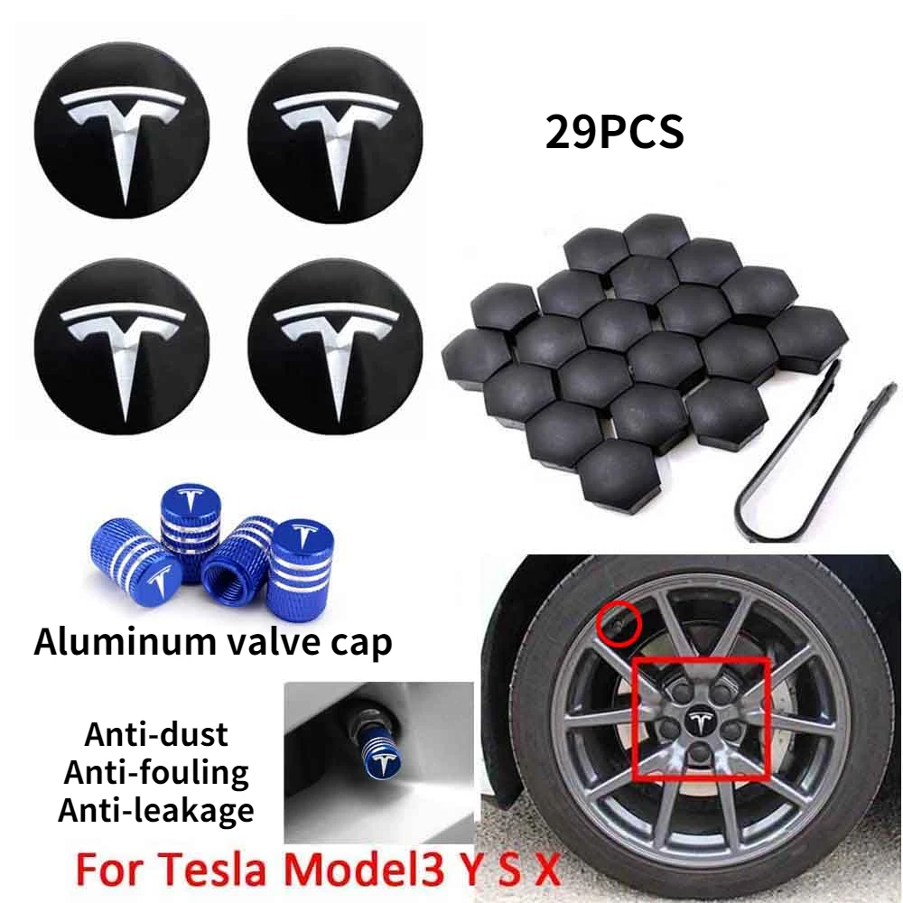 Декоративная Центральная крышка s для Tesla Model 3/ S/ X/комплект колпачков на колесо с