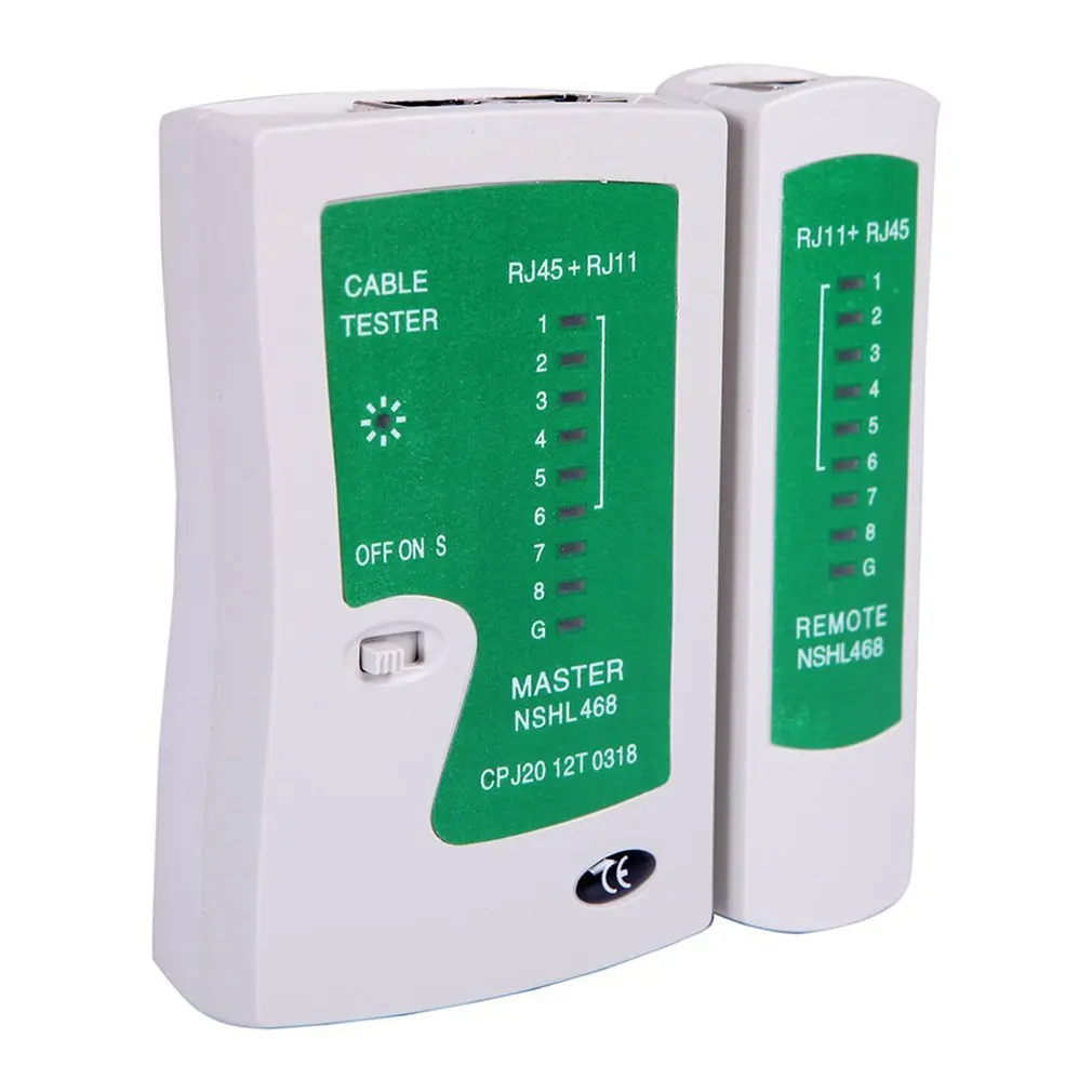 Professional Network Cable Tester RJ45 RJ11 UTP LAN Cable Tester Networking Tool Handheld Wire Telephone Line Detector