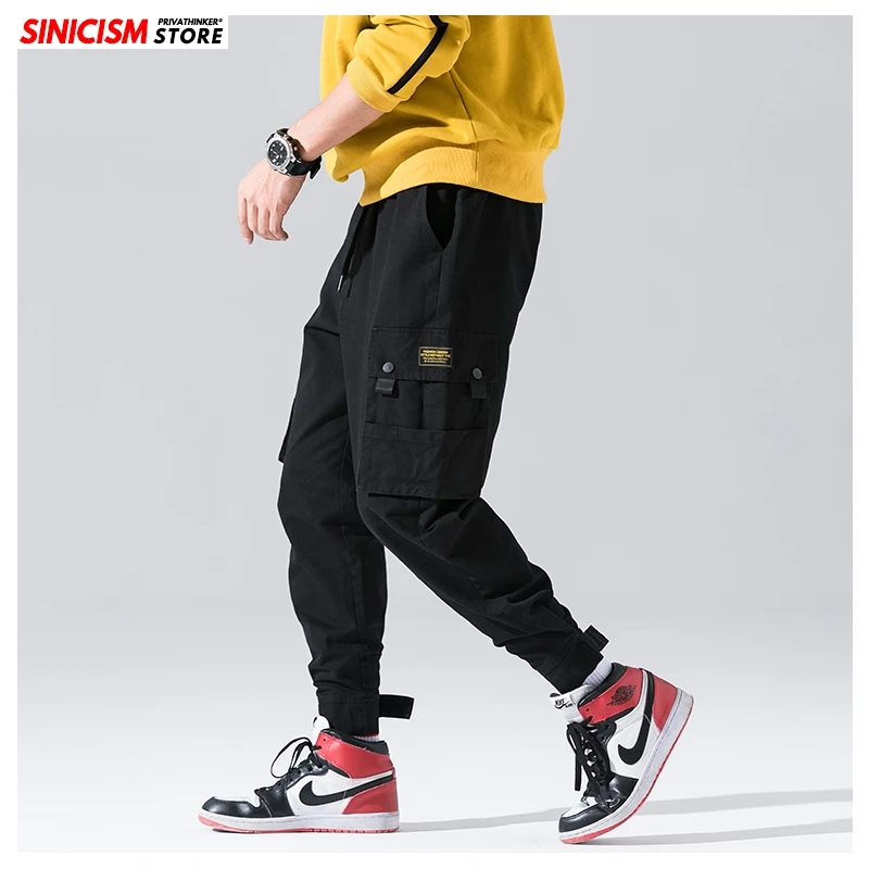 Sinicism Store мужские осенние японские брюки карго 2020 плотные зимние теплые штаны для