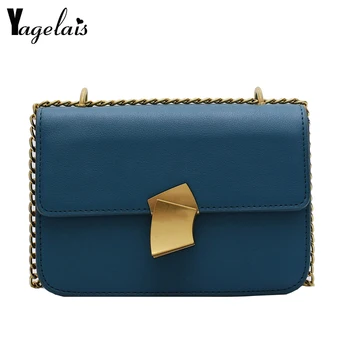 

Women's Messenger Bag Lady Bag 2019 Famous Brand Lady Fashion Solid Color Cover Lock Shoulder Messenger Bag Mobile Beach Bag