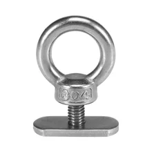 1 Pair Tie Down Eyelet Nut Screw Bungee 2pcs Kayak hook 40mm Holder Nut Track Mount Stainless steel corrosion resistance